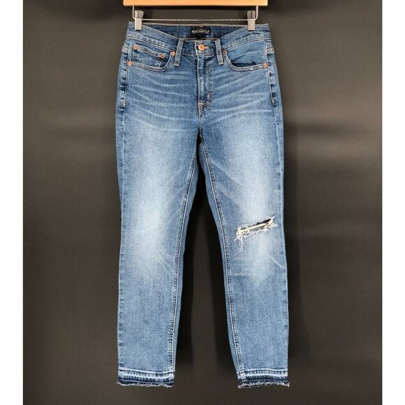 J.Crew Denim - J.Crew Mercantile Womens Slim Boyfriend Jean With Distressed Details 24 Cropped